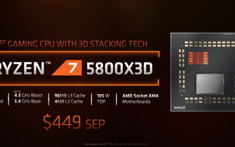 AMD锐龙7 5800X3D 首发评测：100MB缓存，最强游戏处理器！