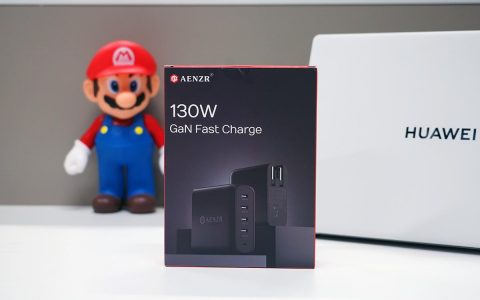 恩泽 AENZR 130W氮化镓充电器评测：PD3.0快充协议、小体积大功率、两台笔记本同时快充
