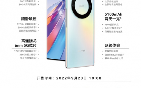 博主测试荣耀X40，wifi状态下待机近半个月