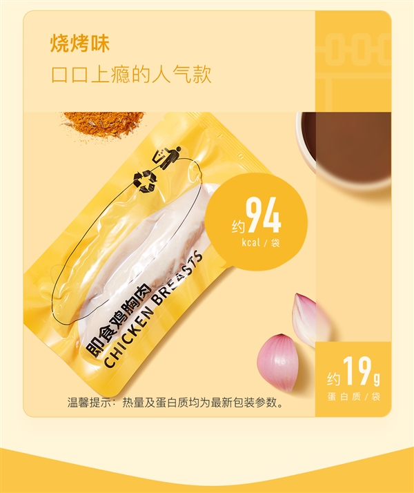 黑椒/奥尔良味/烧烤味：Keep即食鸡胸肉2.48元/袋狂促